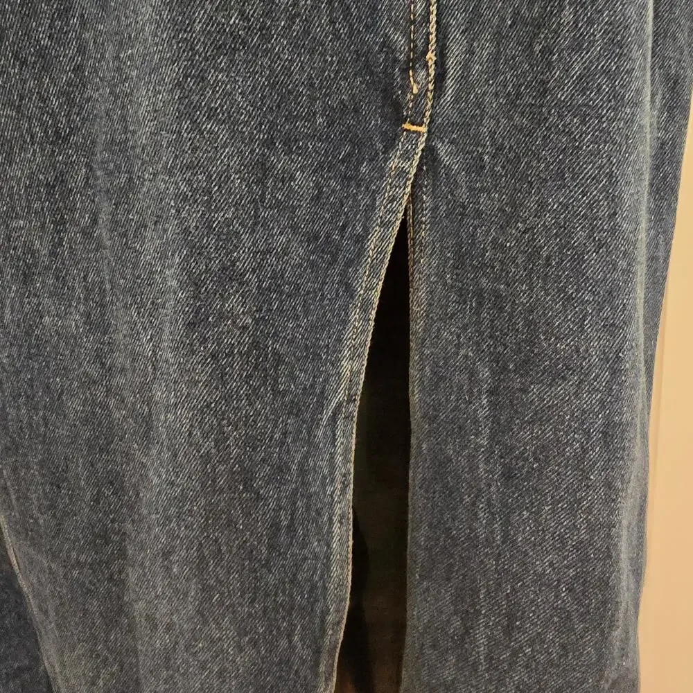 Anthropologie  Forever That Girl Camila One Shoulder Denim Dress - Picture 7 of 10